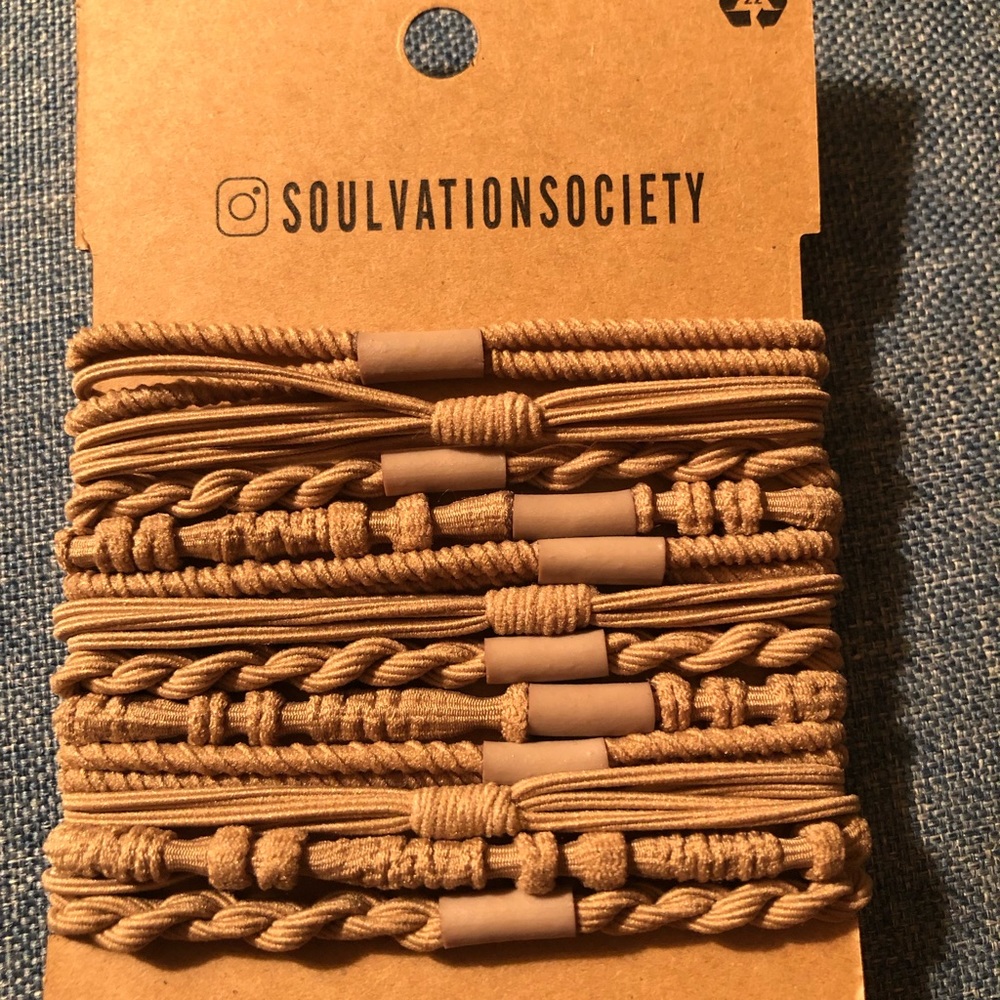 Say Goodbye to Boring Hair Ties. These go for $24.99 Makes beautiful bracelets
